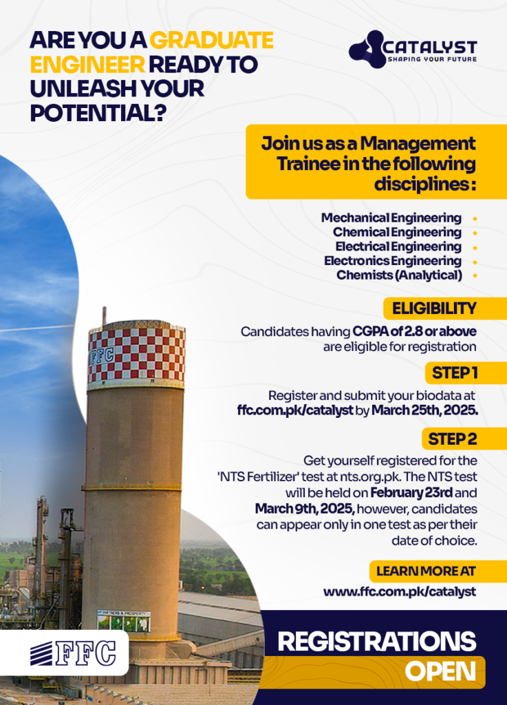 FFC Catalyst Managment Trainee 2025, jobpostingpk, jobs in pakistan, software engineering job in pakistan, job in islamabad, job in lahore, job in karachi, banking job, job bank