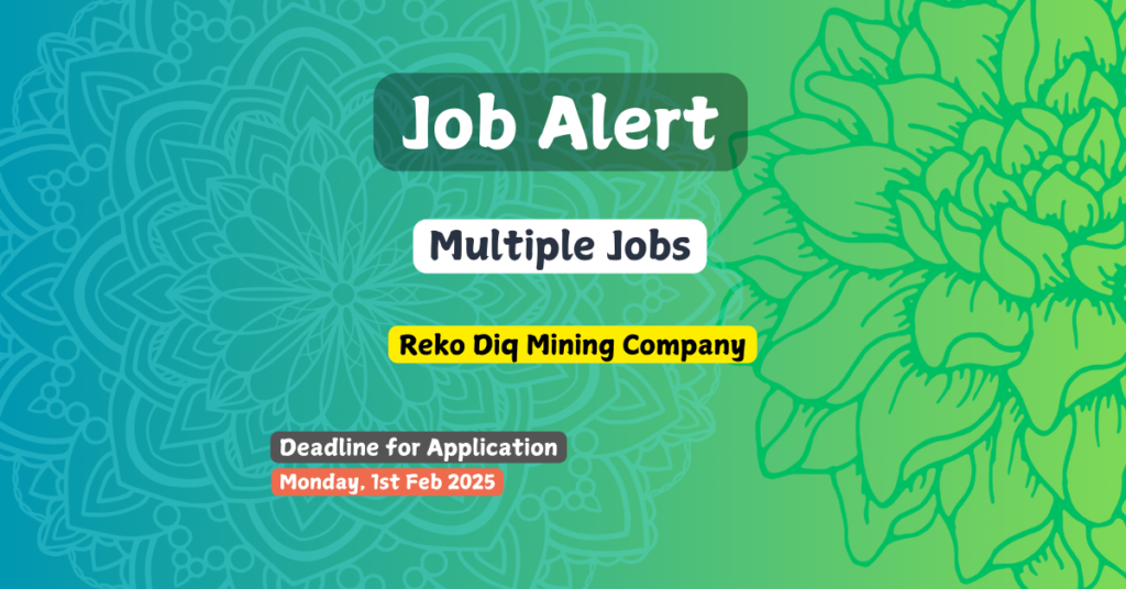 jobs in Reko Diq Mining Company